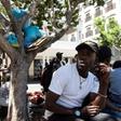 The asylum-seekers moved into Greenmarket Square in November