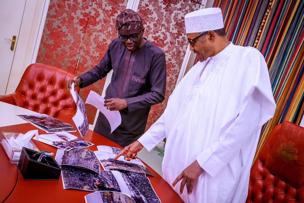 Gov. Sanwo-Olu updates Buhari on Sunday’s Lagos explosion