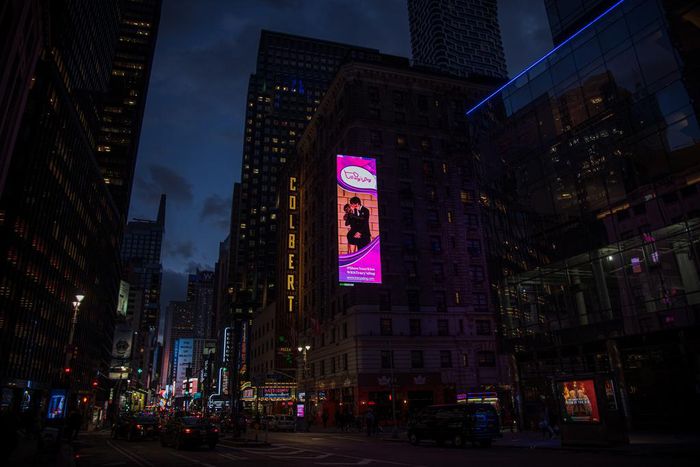 Tracy’s Dog aired in New York's Times Square for two weeks [Tracy's Dog]