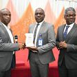 L-R: Glory Idehen, President, Information Systems Audit and Control Association (ISACA), Abuja Chapter; Abraham Oshadame, Head, Information Technology, Nigerian Communications Commission (NCC) and Omoniyi Ibietan, Head, Online Media & Special Publicati...