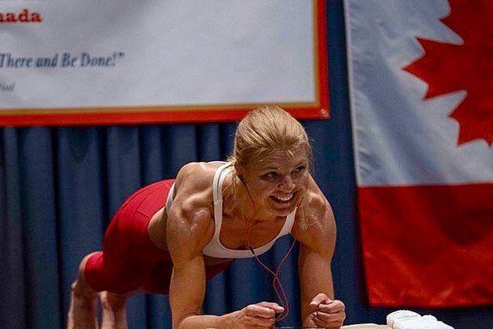 Woman Sets New Plank-Holding World Record
