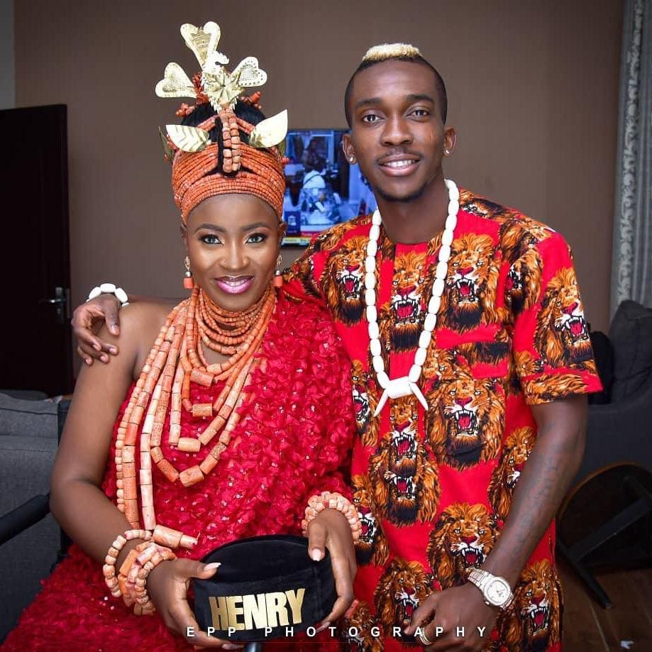 Henry Onyekuru and wife (Instagram/EPP Photography)