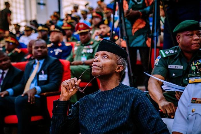Vice President Yemi Osinbajo. [Twitter/@TolaniAli]