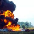 Abule egba pipeline up in balls of fire after vandals went to work (Punch)