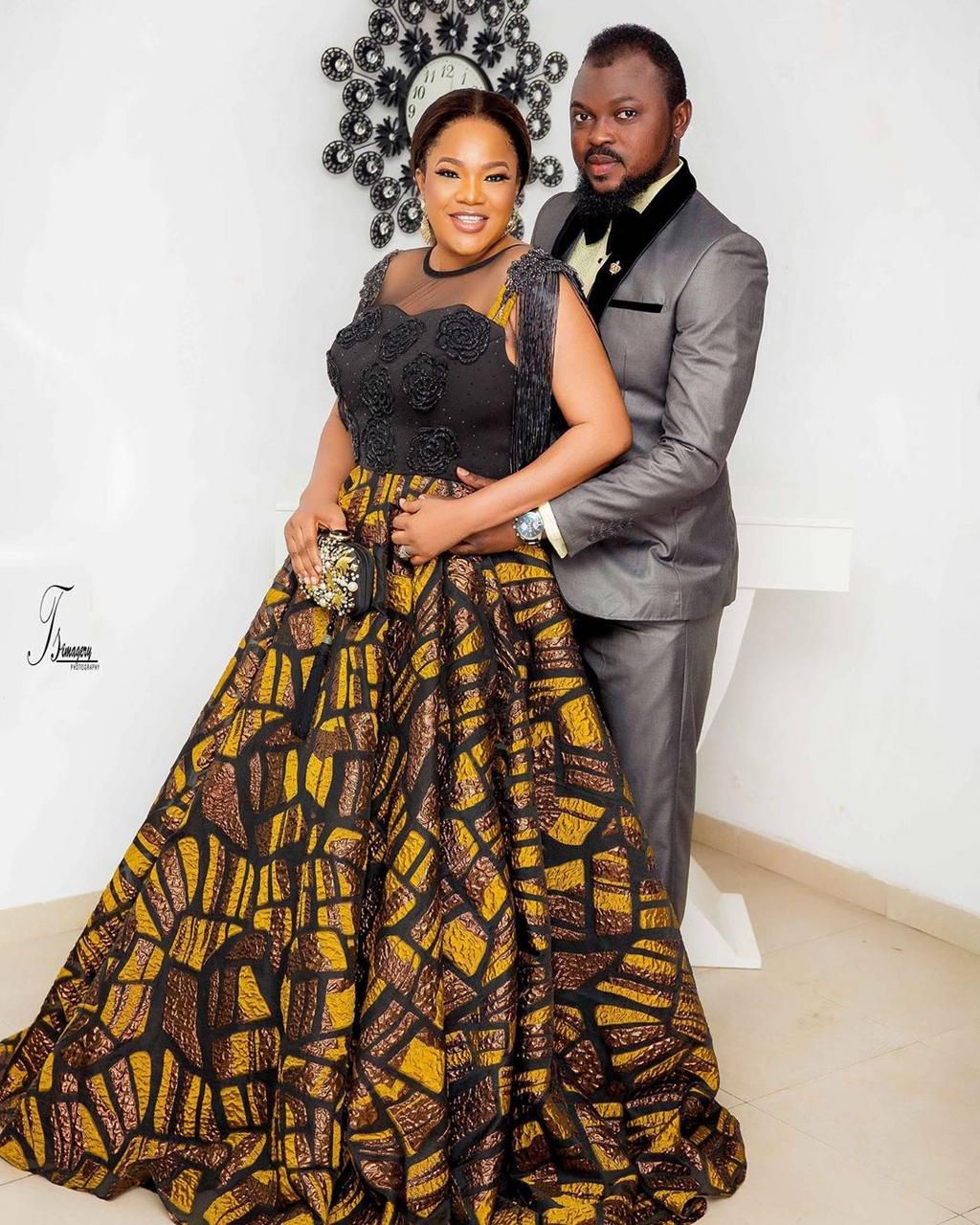 Toyin Abraham and Kolawole Ajeyemi gained the public eye in 2019 after it was revealed that they were getting married. [Instagram/ToyinAbraham]