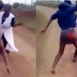 Angry lady flogs mother in public as pastor says she’s a witch (video)