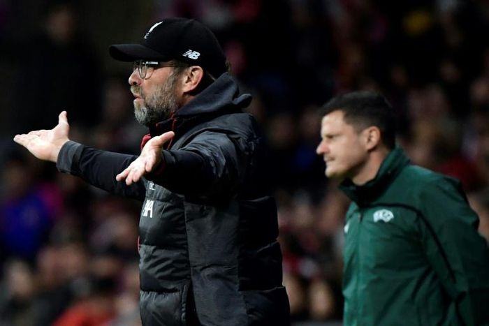 Liverpool manager Jurgen Klopp was frustrated by the refereeing of his side's 1-0 Champions League last 16 defeat to Atletico Madrid