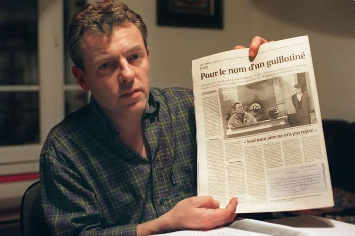 February 2000 file photo of Gerard Fesch who wants to change a French law so his father could be pardoned