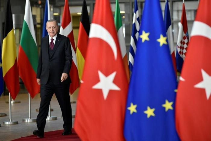 Turkish President Recep Tayyip Erdogan's (pictured Marc 9, 2020) move to open the gates for refugees heading to Europe came after more than 50 Turkish troops were killed in Syrian regime fire in northwestern province of Idlib in February 2020