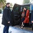 Huawei executive Meng Wanzhou, whom the US has accused of fraud, exits her vehicle at her home after her court appearance on January 17, 2020 in Vancouver, Canada