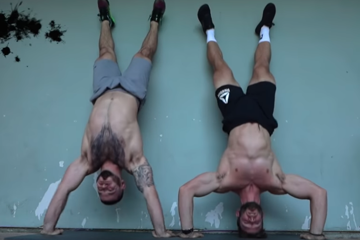 Watch Mat Fraser Do a Handstand Pushup Challenge