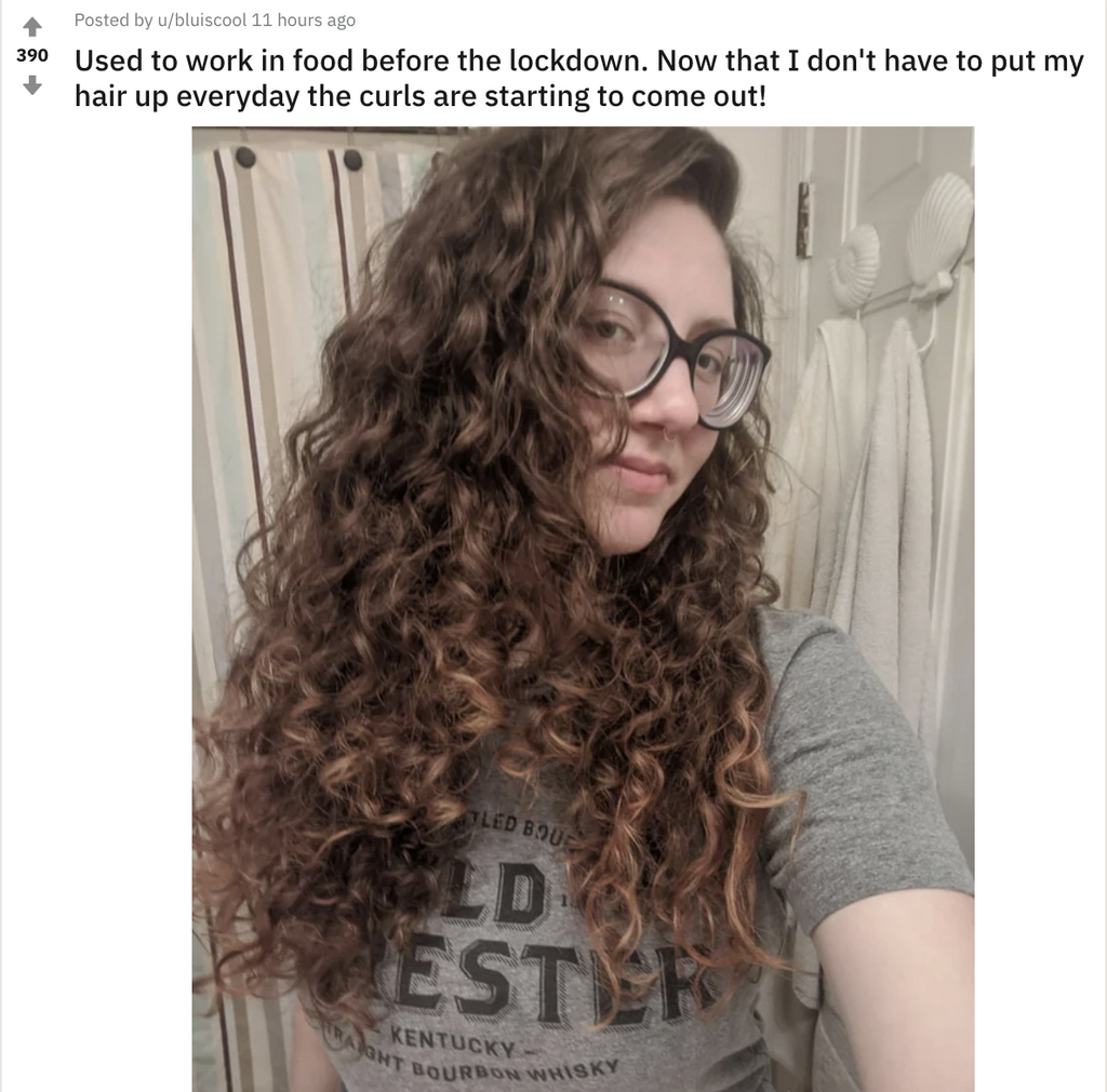 People Are Loving Their #QuarantineCurls