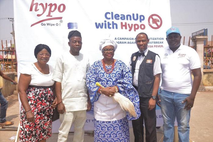 Mrs. Dolapo Falokun, Ondo State Health Educator, Chief Idowu Ige, Babaloja of Akure, Chief Mrs. M.A Adekanye, Erelu-Iyaloja General, Akure Kingdom, Stephen Fagbemi, Head, Nigerian Centre for Disease Control, Ondo State, Opeyemi Awojobi, Sponsorship Ma...