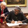 President Muhammadu Buhari and President Donald Trump at a bilateral meeting in the White House on Monday, April 30, 2018