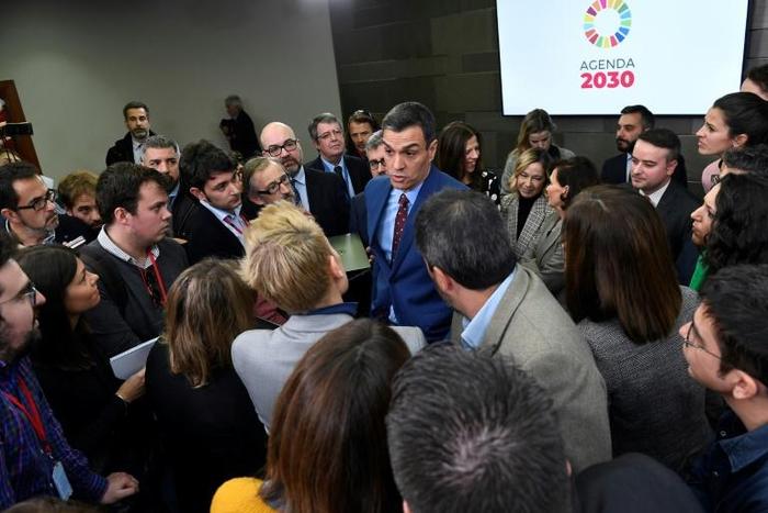 Sanchez said the Spanish parliament would foster 'a Spain of coexistence and not of discord and excess emotion'