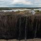 Drought in Zimbabwe reduced the mighty Victoria Falls to a relative trickle last month