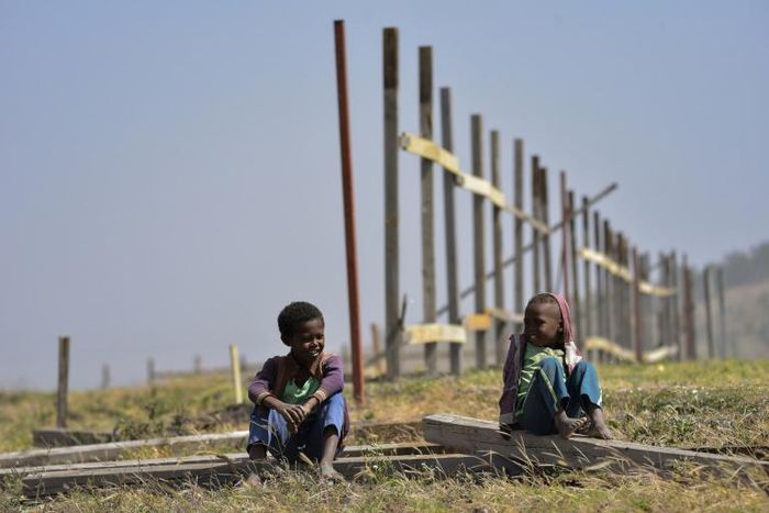 A year later, the crash site of Ethiopian Airlines Flight 302 is surrounded by an unfinished wooden fence