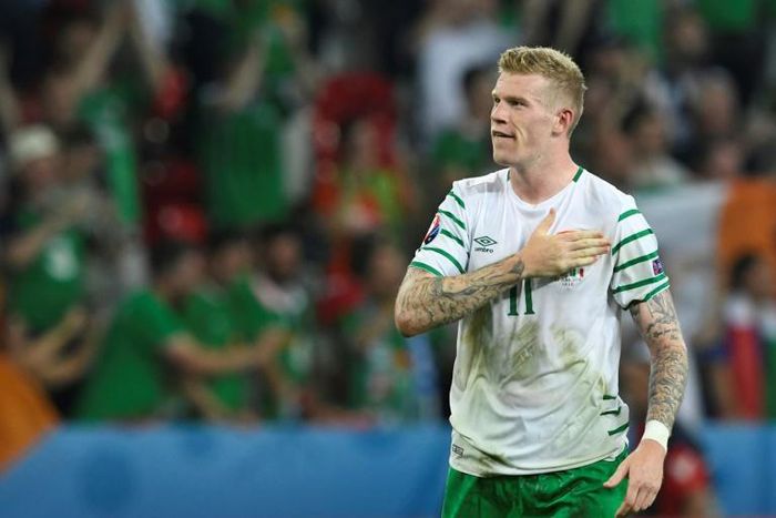 Ireland midfielder James McClean