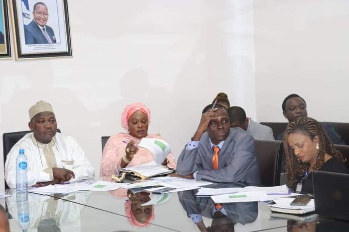 L-R: Aliyu Ibrahim, Head, Consumer Protection and Advocacy, Consumer Affairs Bureau, NCC; Aisha Isa-Olatinwo, Assistant Director, Central Bank of Nigeria (CBN); Tony Ikemefuna, Assistant Director, Technical Standards and Network Integrity, NCC and Ifeo...