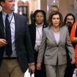 US House Speaker Nancy Pelosi, seen walking to her office on January 10, 2020, said House impeachment hearings produced enough evidence to convict President Donald Trump