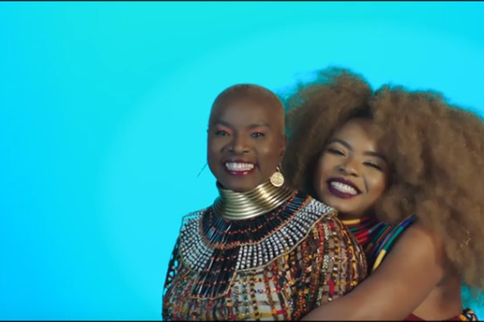 Angelique Kidjo and Yemi Alade in video for 'Shekere.' (YouTube/Yemi Alade)