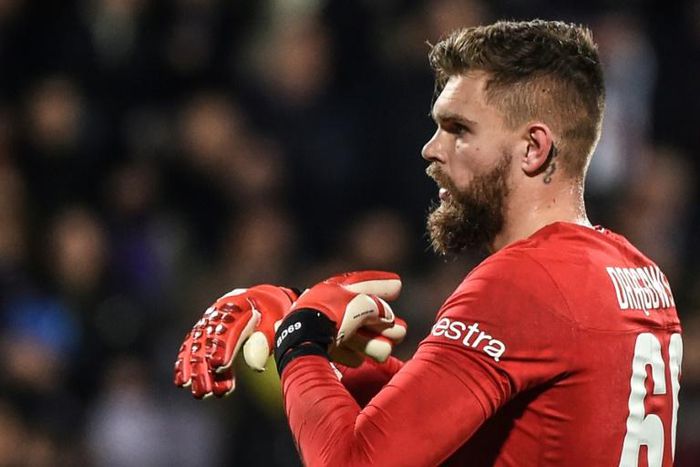 Safe hands: Bartlomiej Dragowski rescued a point for Fiorentina at home