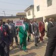 Pastor Enoch Adeboye and church members protesting against killings and insecurity in Nigeria on Sunday, February 2, 2020. (Saharareporters)