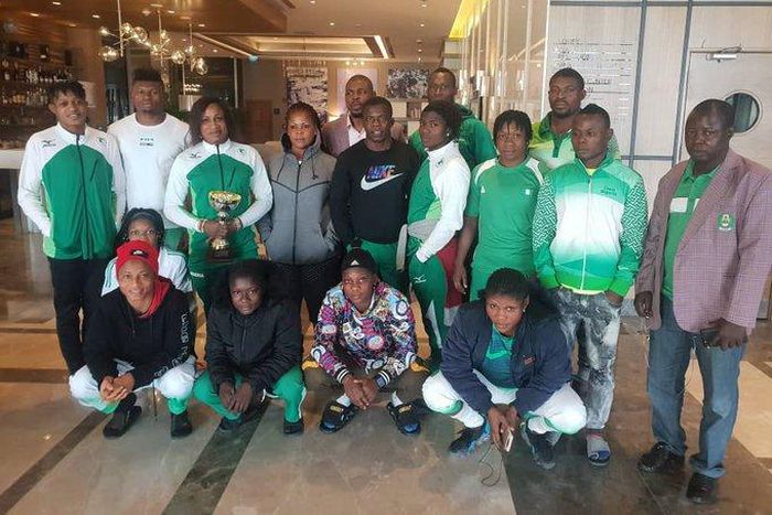 Team Nigeria at 2020 African Wrestling Championship (Twitter/wrestlingngr)