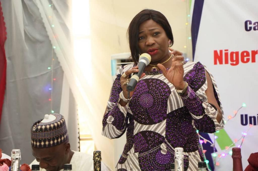 Chairman/CEO of Nigerians in Diaspora Commission (NIDCOM), Mrs Abike Dabiri-Erewa. [Twitter/@nidcom_gov]