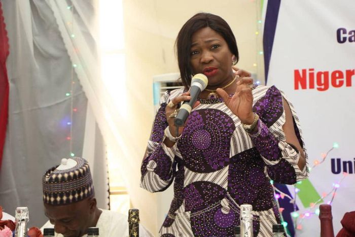 Chairman/CEO of Nigerians in Diaspora Commission (NIDCOM), Mrs Abike Dabiri-Erewa. [Twitter/@nidcom_gov]