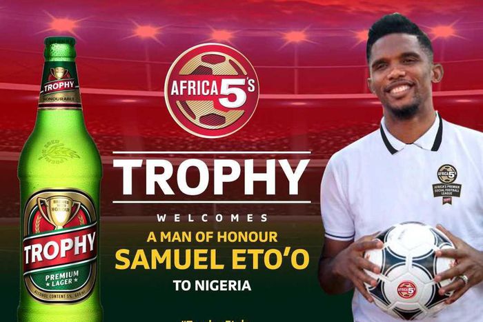 Trophy Lager in partnership with Africa 5s brings Eto’o to Lagos