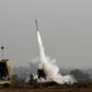 Israel's Iron Dome air defence system intercepts and destroys many rockets fired from Gaza
