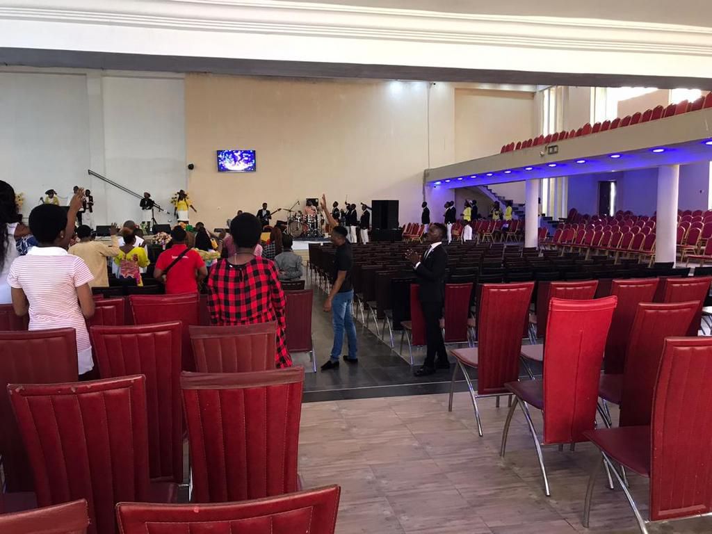 Social Distancing adhered to in Redeemed, Okota. (Pulse)