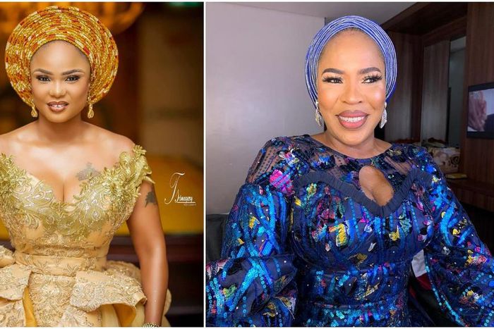 Iyabo Ojo has reacted to the rumours that the alleged rift between Faithia Balogun and herself is over a man.