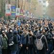 Iranian students demonstrate in Tehran over the downing of a Ukrainian airliner