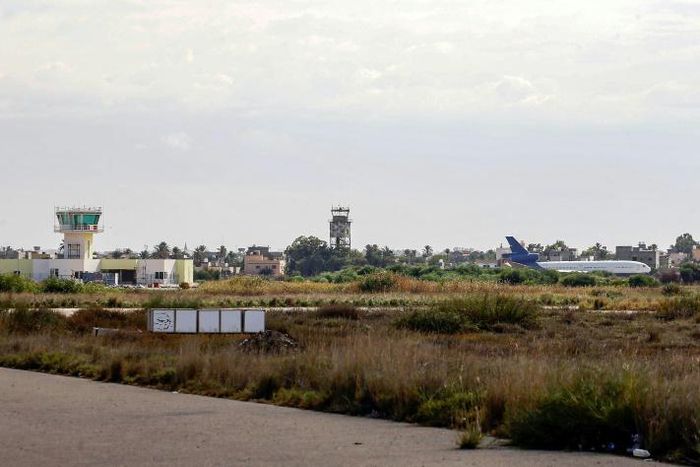 Tripoli's sole functioning airport Mitiga seen in this October 2019 picture has been hit by rocket fire many times as rival forces battle for the Libyan capital