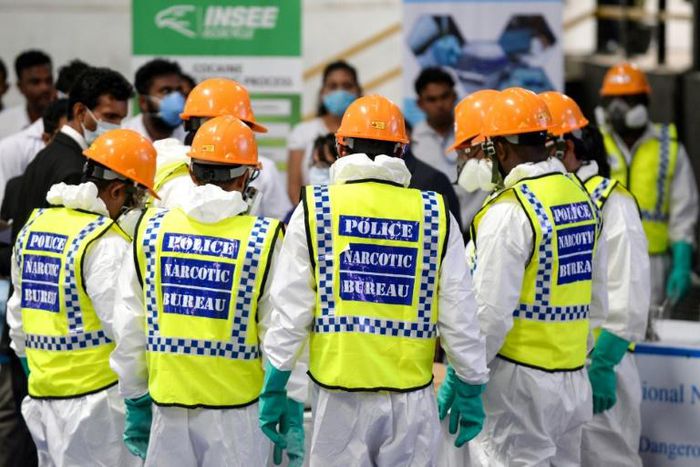 Sri Lankan authorities believe the Indian Ocean island is being used as a trafficking transit point for drugs