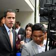 Lawmakers supporting Venezuelan opposition leader and self-proclaimed acting president Juan Guaido (C) say that pro-government loyalists opened fire at them