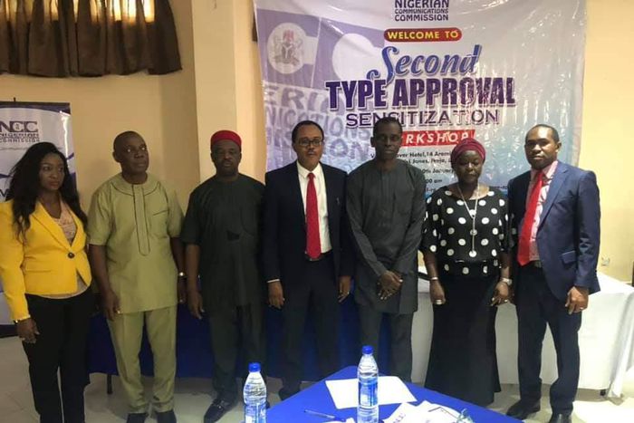 R-L: Mrs. Osinachi Buchi-Chukwu, Senior Manager, Public Affairs, Nigerian Communications Commission (NCC); Mr. Ifeanyi Akubue, President, Phone and Allied Products Dealers Associations of Nigeria, (PAPDAN), Lagos; Dr. Fidelis Onah, Chief Executive Offi...