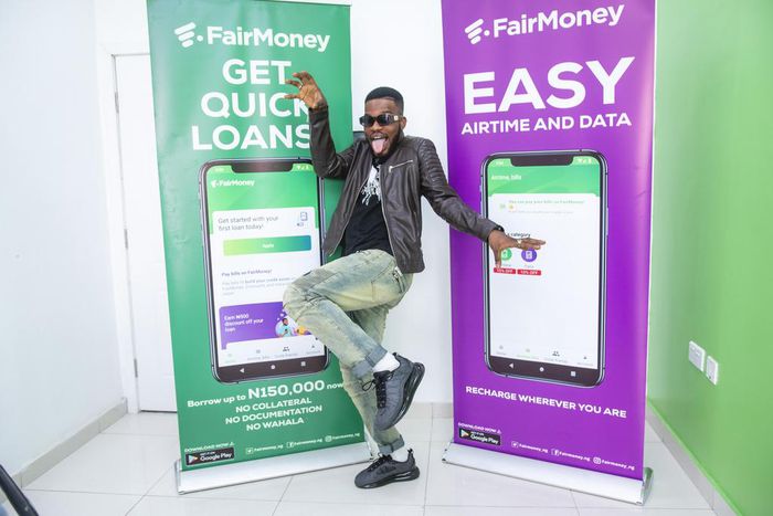 Comedian Broda Shaggi, Animashaun Samuel Perry, after the unveiling of the comedian as FairMoney ambassador in Lagos...recently