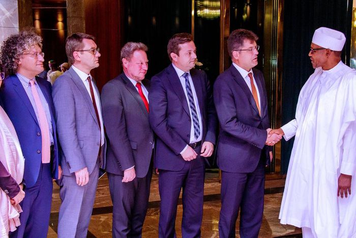 Buhari meets EU Commissioner, assures an end to conflicts in Northeast. [Twitter/NGRPresident]