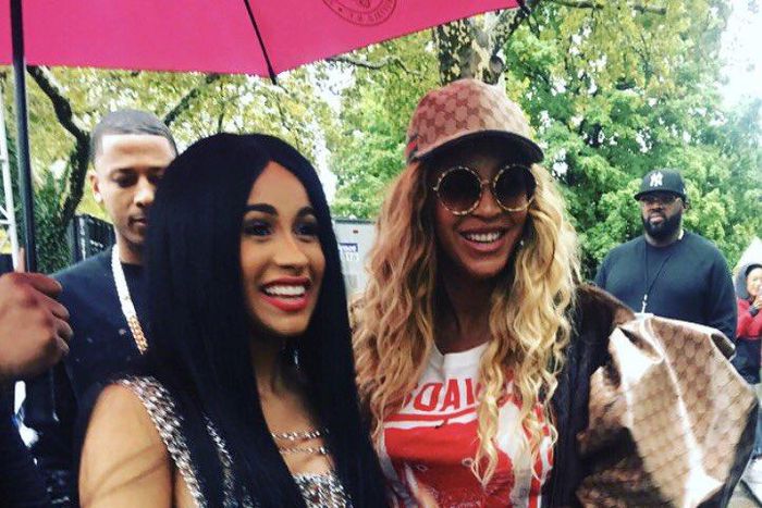 Cardi B can't keep calm because of the Adidas x Ivy Park Collection gifts she got from Beyonce. [100.1fm]