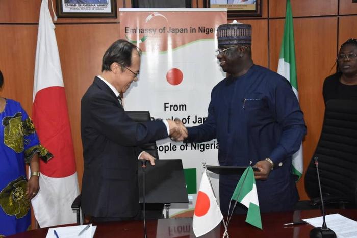 Mr Clem Agba, Nigeria's Minister of State, Budget and National Planning (MBNP) and the Japanese Ambassador to Nigeria, HE Yutaka Kikuta signed an $18.2m grant agreement today on behalf of the respective governments, to strengthen the capacity of the Ni...