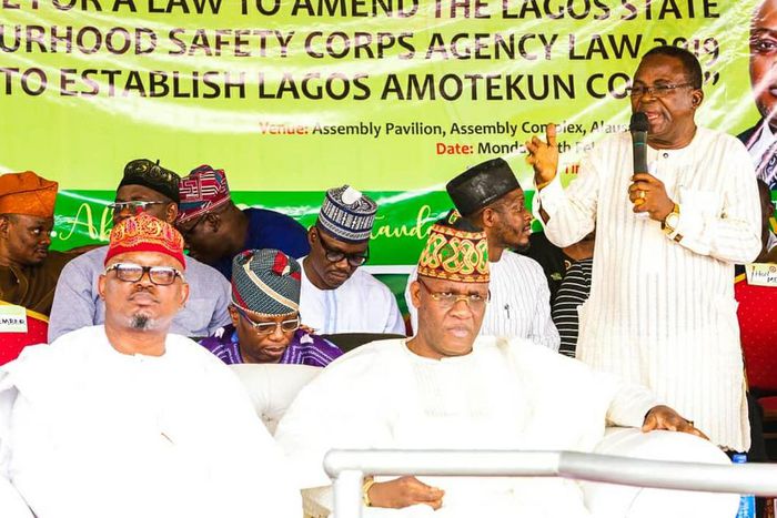 PDP, Agbekoya, others drum support for Amotekun in Lagos. [Twitter/@lshaofficial]