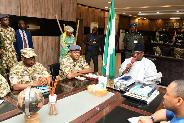 Chief of Air Staff with Gov. Abubakar Bello of Niger (NAN)