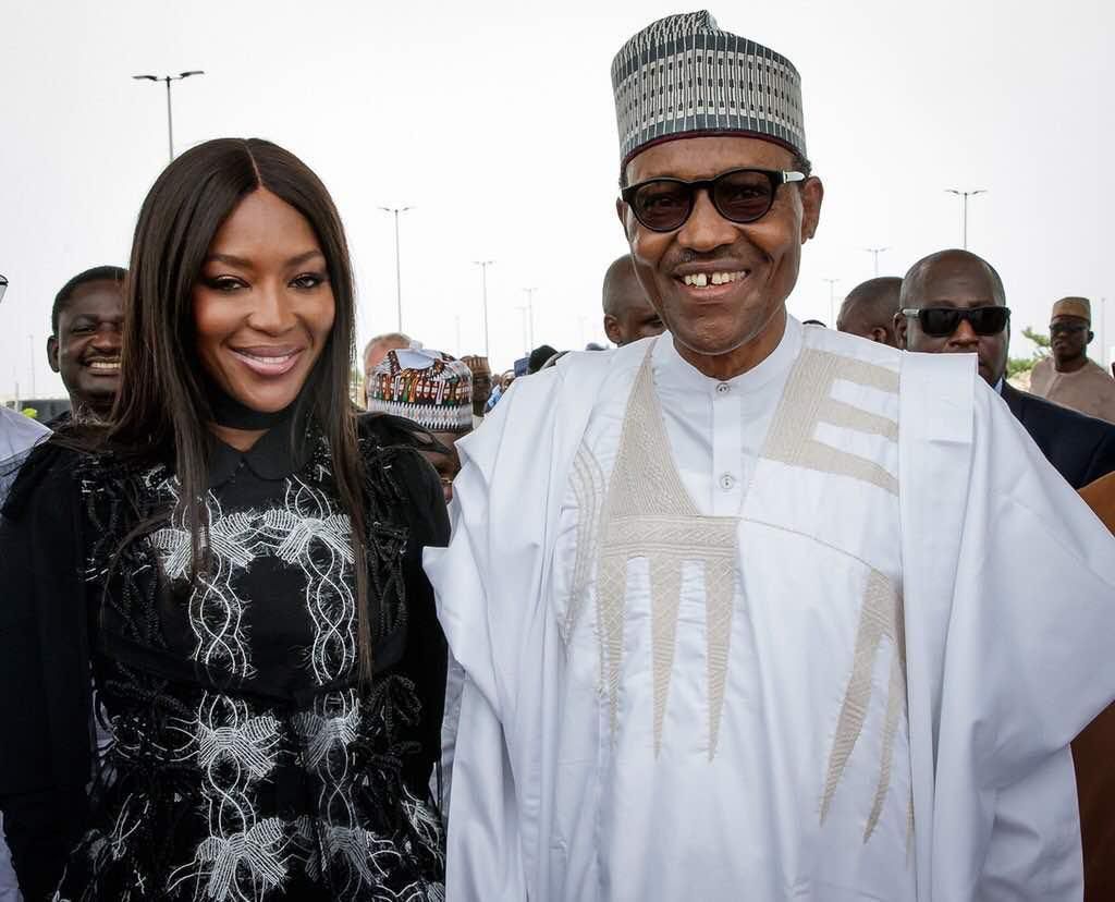 Naomi Campbell and President Buhari tour Eko Atlantic