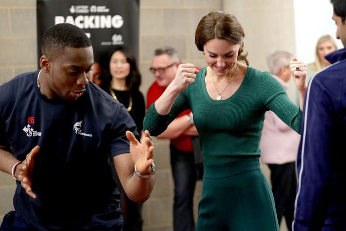 Watch Kate Middleton Practice a Reverse Punch
