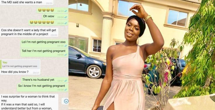 Lady rants after her job interview is cancelled because she might get pregnant on the job