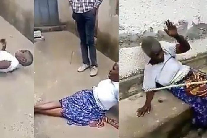 Man flogs his grandmother mercilessly after his pastor declared her a witch (Information Nigeria)