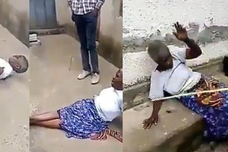 Man flogs his grandmother mercilessly after his pastor declared her a witch (Information Nigeria)